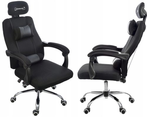  Giosedio GPX Gaming-Stuhl, schwarzer Stoff