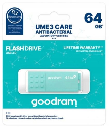  Pendrive GOODRAM UME3-0640CRR11 64 GB USB 3.0 Zielony