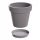  Pafen-Blumentopf, 34,5 cm x 34,5 x 31,1 cm, Durchmesser 34,5 cm, Kunststoff in den Farben Grau und Silber