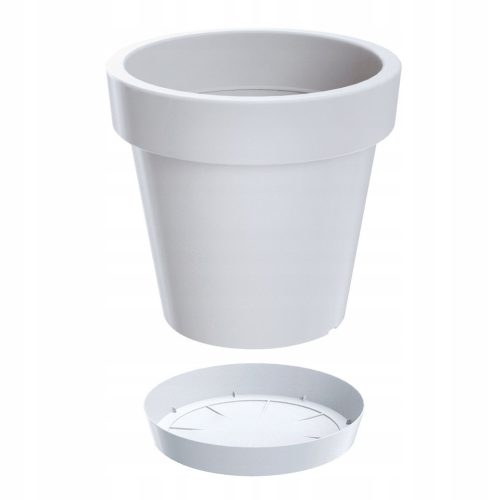  Prosperplast Blumentopf 34,5 cm x 34,5 x 31,1 cm Durchmesser 34,5 cm Kunststoff weiß