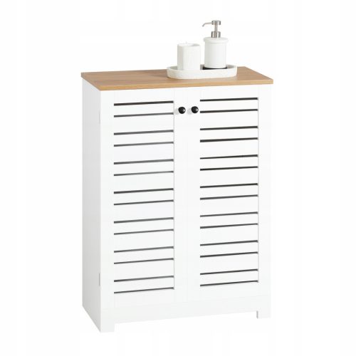  SoBuy Badezimmerschrank mit Türen BZR41-W