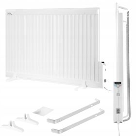  Elektrische Ölheizung 2000 W LCD ELPE Panel 60x114cm weiß