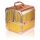  GlamRush Kosmetikkoffer 22 x 18,5 x 18,5 cm Gold