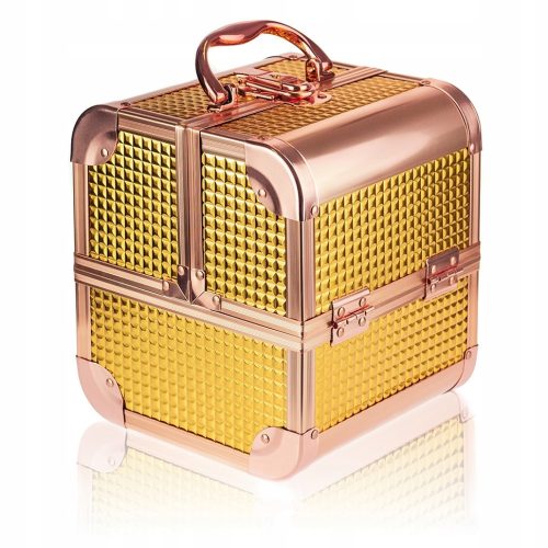  GlamRush Kosmetikkoffer 22 x 18,5 x 18,5 cm Gold