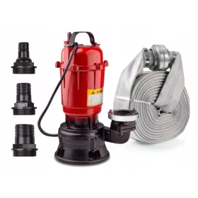    Wasserpumpe für Klärgrube, schmutziger, sauberer Schlamm + Schlauch