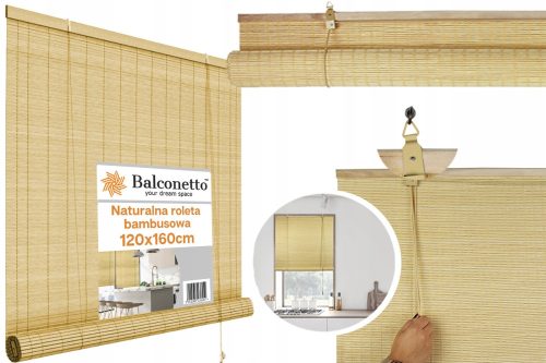 Einfache Mini-Jalousien Halbverdunkelungsrollo Balconetto 120 cm x 160 cm