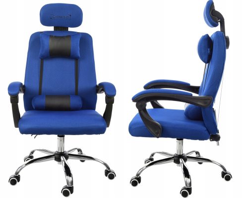  Giosedio GPX008 Gaming-Stuhl, schwarzes und blaues Netz