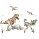 DINOSAURIER Wandaufkleber für Kinder XXL