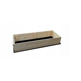  Mini-Gewächshaus 150 cm x 60 cm aus Holz