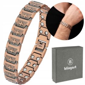  MAGNETISCHES Kupferarmband für Damen, KUPFER