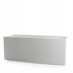    Euro3plast Blumentopf 99,5 cm x 39,5 x 39,5 cm Kunststoff weiß