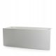  Euro3plast Blumentopf 99,5 cm x 39,5 x 39,5 cm Kunststoff weiß