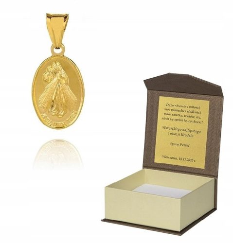  Goldmedaillon Barmherziger Jesus, Silber M24