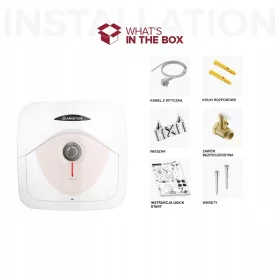    KESSEL ELEKTRISCHE HEIZUNG ARISTON ANDRIS DUNE RS 30 ÜBER DEM WASCHBECKEN