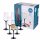 Gläser und Tassen Altom Design Rubin Black Champagnergläser, schwarz, 220ml, 6 Stk.