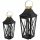  LATERNEN, LAMPEN, GARTENKERZENSTÄNDER SET 2-tlg