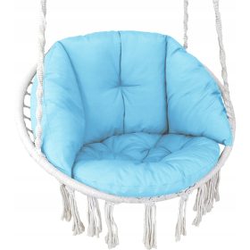  STORCHENNEST SCHAUKELKISSEN BOHO POLEN - blau