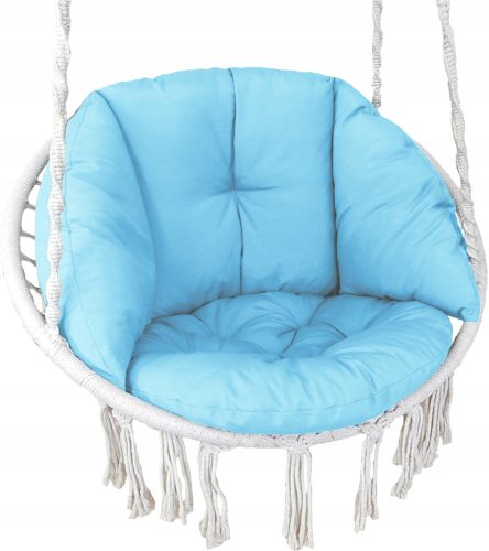  STORCHENNEST SCHAUKELKISSEN BOHO POLEN - blau