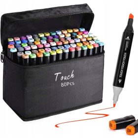  TOUCH-ALKOHOLMARKER-SET MIT 80 STÜCK + TASCHE