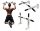  Gymnastik-Trainingswand-Klimmzugstange für Taschenübungen