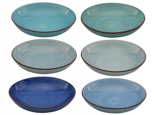 SET TELLER UND SCHALEN MPLCo Blaue Steinzeugschale 1200 ml