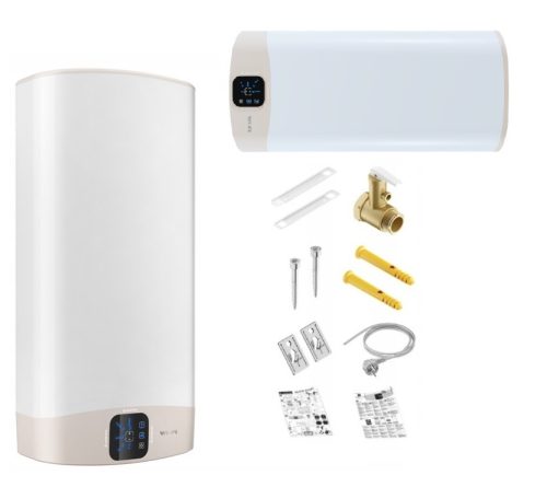 Ariston Velis WiFi flacher Elektroboiler, 45 l, weiß