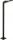 Nowodvorski rechteckiger Lichtmast mit integrierter LED-Quelle, 118 cm, schwarz