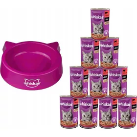  WHISKAS 1+ mit Rindfleisch in Sauce 400 g Nassdose