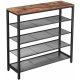  Songmics Schuhschrank 100 x 92,5 x 30 cm schwarz