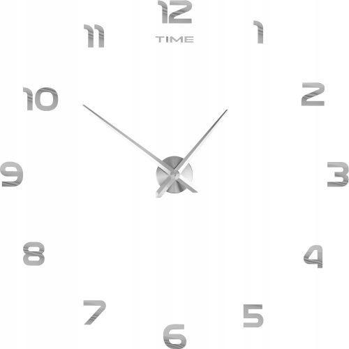 Uhr für zu Hause INTERSIDE Wanduhr silberne Wanduhren 130cm