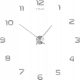 Uhr für zu Hause INTERSIDE Wanduhr silberne Wanduhren 130cm