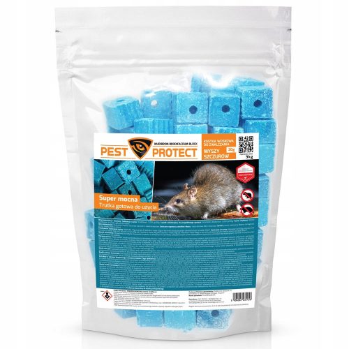 Abwehrmittel für Tiere Gift, Gift gegen Marder, Mäuse und Ratten Pest Protect 3 kg