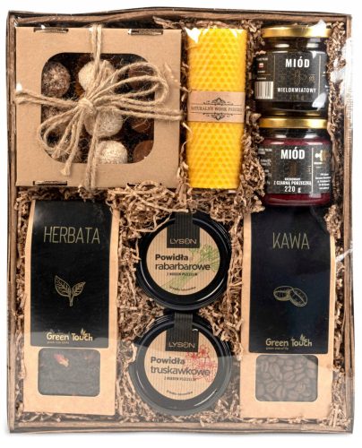  Großer GESCHENKKORB für Tee, Kaffee, Konserven, Kerze