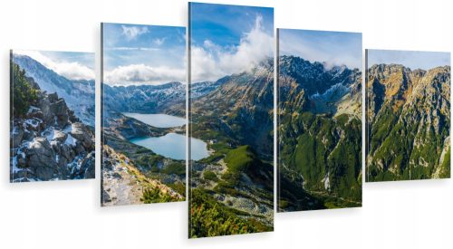 Bilder an der Wand 5-TEILIGES TRIPTIQUE FÜR DIE WAND Tal der fünf Teiche