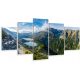 Bilder an der Wand 5-TEILIGES TRIPTIQUE FÜR DIE WAND Tal der fünf Teiche