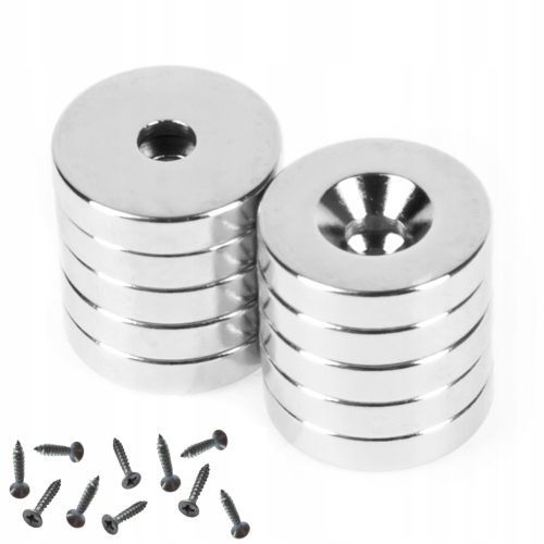NEODYM-MAGNET FÜR SCHRAUBE 14x3 mm STARK - 10 STK