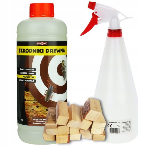  Flüssigkeit gegen Kakerlaken, Ameisen, Wespen, Spinnen, Flöhe, Wanzen, Silberfische Stark 1,1 kg + GardeTech Handsprüher 1 l