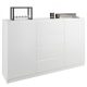  Mobene Moderne Kommode 160 x 40 x 98 cm mattweiß