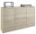  Mobene Moderne Kommode 160 x 40 x 98 cm, matte Sonoma-Eiche