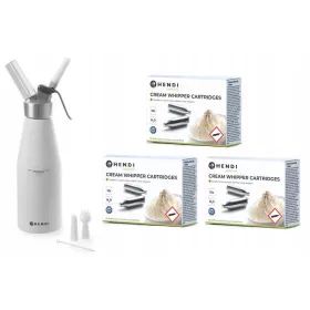 Schlagsahne-Siphon 0,5 l + 30 Kartuschen Hendi588369