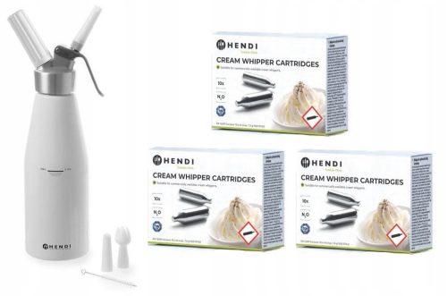 Schlagsahne-Siphon 0,5 l + 30 Kartuschen Hendi588369