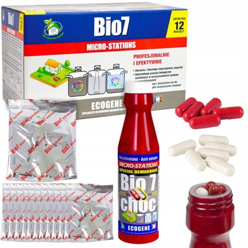  Bio7 Choc Microstations + Bio 7 Entretien AEROBE BAKTERIEN für BIO-PFLANZEN-SAATJAHR