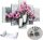 Bilder an der Wand TRIPTIQUE WANDBILD FÜR DAS WOHNZIMMER MAGOLIA BLUMEN