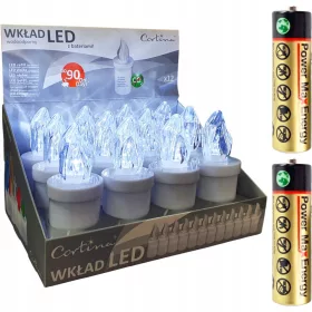 LED-Einsatz für Cortina-Kerzen 11 cm