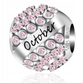  Charms Modularer Anhänger Oktober 925 Silber