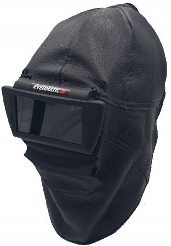 WIG-Ledermaske 110x60 mit Kapuze und Nackenschutz