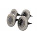  JMD eingebettete Solarlampe Silber 12,6 cm 4 Stk.