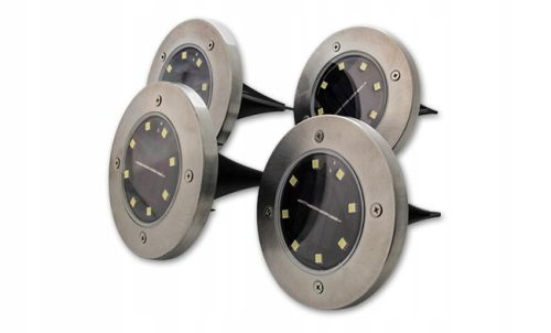  Anhänger Solarleuchte Masterled Silber 13,5 cm 4 Stk.
