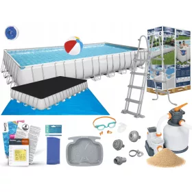 Bestway rechteckiger Rahmenpool 956 x 488 cm