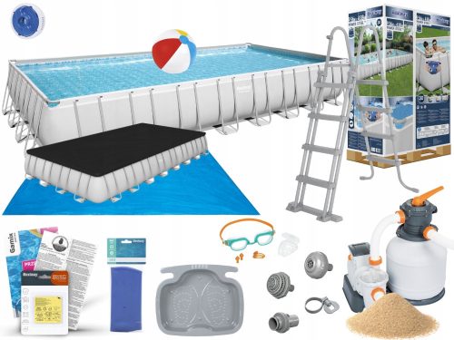 Bestway rechteckiger Rahmenpool 956 x 488 cm